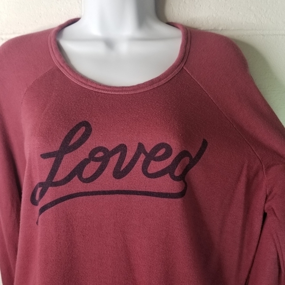 Sundry LOVED wine pullover sweatshirt - Picture 5 of 7